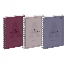 299307 KOŁOZESZYT W KRATKĘ A5 100 ACADEMY MIX KOLORÓW INTERDRUK