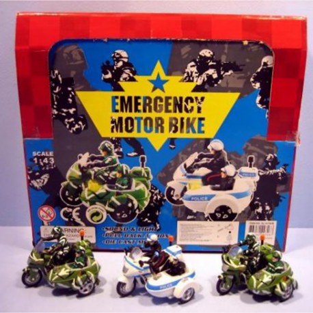 007267 POJAZD MOTOR MOTOCYKL DŹW 2 KOLORY HIPO