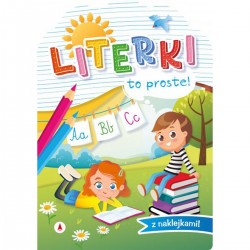 077131 SKRZAT KSIĄŻECZKA TO PROSTE! - LITERKI Z NAKLEJKAMI