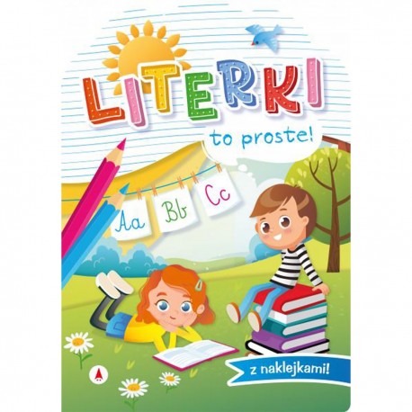 077131 SKRZAT KSIĄŻECZKA TO PROSTE! - LITERKI Z NAKLEJKAMI