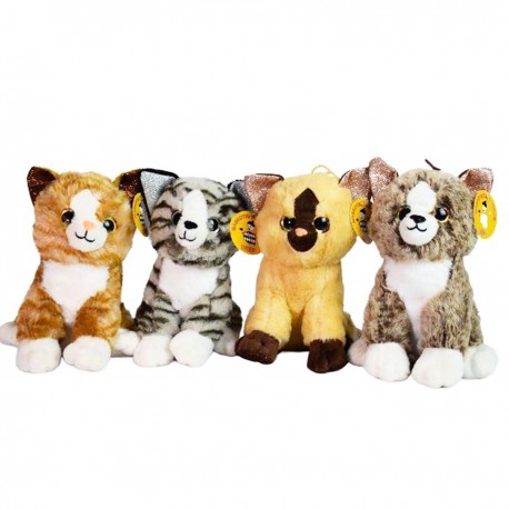 242103 DEEF ŚREDNI PLUSZAK PLUSZOWY KOTEK 4 KOLORY 20 CM