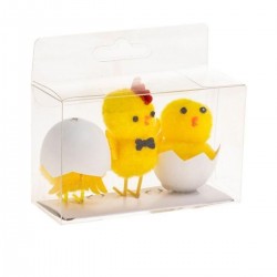 707555 KURCZACZKI W SKORUPCE 6 CM WIELKANOC BREWIS