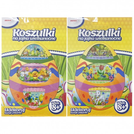 703908 KOSZULKI TERMOKURCZLIWE NA JAJKA WIELKANOCNE 5x15 cm MIX WIELKANOC BREWIS