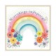 484065 KARNET KWADRATOWY TĘCZA Z KWIATAMI HENRY
