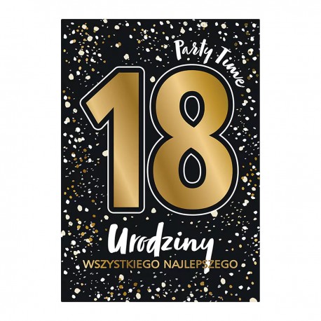 488094 KARNET A5 "18" GLAMOUR BLACK CZARNY HENRY