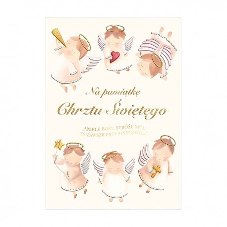 487240 KARNET A5 CHRZEST ANIOŁKI HENRY
