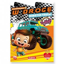 668927 MARTEL KOLOROWANKA W DROGĘ. MONSTER TRUCKI + NAKLEJKI
