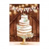 483006 KARNET B6 ŚLUB TORT BOHO + KIESZONKA HENRY