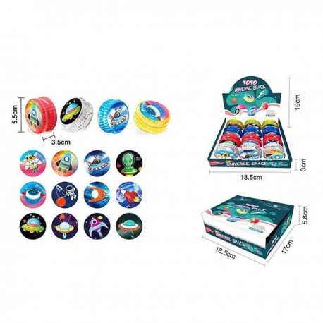 444423 YOYO JOJO DISPLAY KOSMOS ZE ŚWIATŁEM MIX BIGTOYS