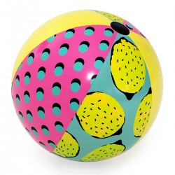 BESTWAY 31083 PIŁKA PLAŻOWA 122 CM RETRO CYTRYNA 3+