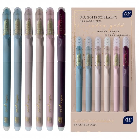 346445 DŁUGOPIS ŚCIERALNY SATIN GOLD INTERDRUK