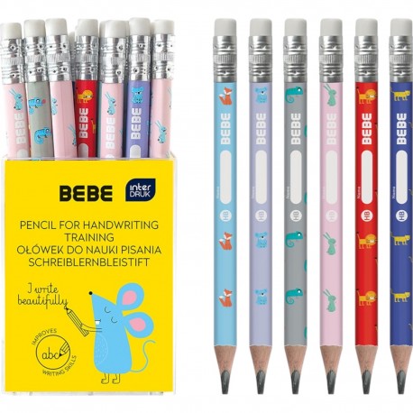 357529 OŁÓWEK HB BEBE KIDS 6 KOLORÓW INTERDRUK