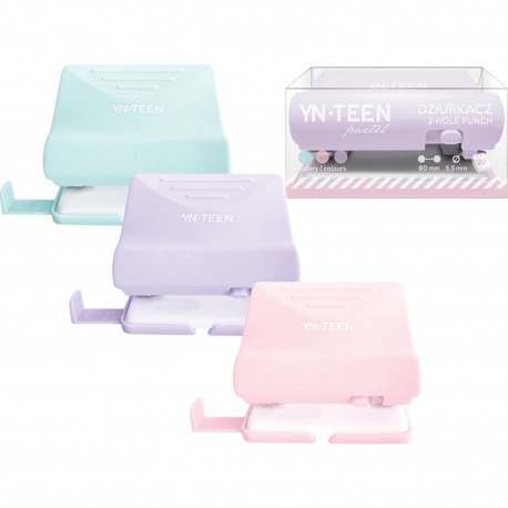 296115 DZIURKACZ PASTEL 3 KOLORY INTERDRUK