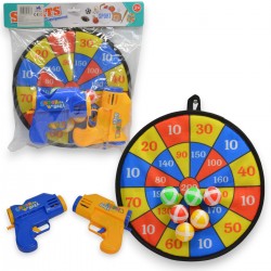 470377 GRA RZUTKI NA RZEPY PIŁECZKI 36 CM PISTOLETY BIGTOYS