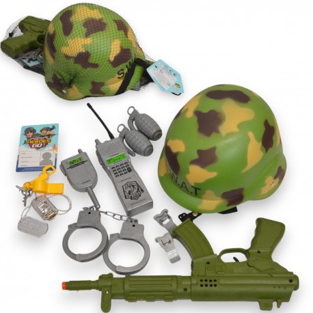 471626 ZESTAW WOJSKOWY KARABIN ŚW/DŹ AKCESORIA PEGAZ