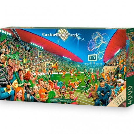 400393 CASTORLAND PUZZLE 4000 EL PIŁKA NOŻNA SZALONY MECZ