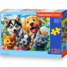 013609 CASTORLAND PUZZLE 120 EL WESOŁE PIESKI I KOTKI