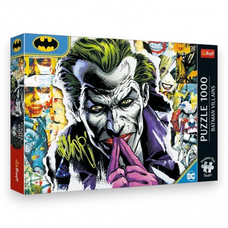 10836 TREFL PUZZLE 1000 el. JOKER - BATMAN VILLAINS, PREMIUM PLUS QUALITY