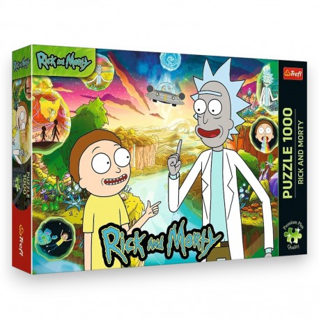 10838 TREFL PUZZLE 1000 el. RICK I MORTY, PREMIUM PLUS QUALITY