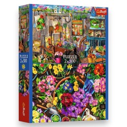 37529 TREFL PUZZLE 2x500 el. PRACE W OGRODZIE