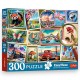 23100 TREFL PUZZLE 300 EL. ZNACZKI POCZTOWE, EASYPIECE