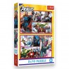 34439 TREFL PUZZLE 2x70 EL. MARVEL, ZOSTAŃ BOHATEREM