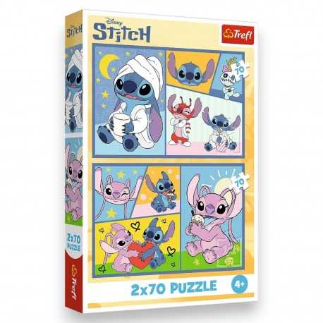 34444 TREFL PUZZLE 2x 70 EL. LILO&STITCH, ZE STITCHEM NIE MA NUDY