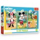 34881 TREFL PUZZLE 3x 50 EL. MYSZKA MICKEY, MYSZKI NA WAKACJACH