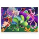 16486 TREFL PUZZLE 100 EL. SMOK DIPLODOK I PRZYJACIELE