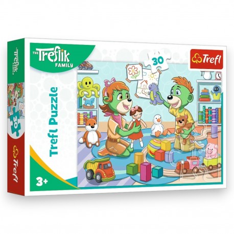 18303 TREFL PUZZLE 30 el. TREFLIKI, RADOSNA RODZINA TREFLIKÓW