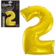 632948 BALON FOLIOWY CYFRA 2 ZŁOTY 92 CM B&C GODAN