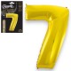 633044 BALON FOLIOWY CYFRA 7 ZŁOTY 92 CM B&C GODAN