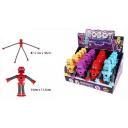 084446 ZABAWKA SENSORYCZNA TUBA ROBOT ROZCIĄGAJĄCE SIE KOŃCZYNY 45 CM GAZELO