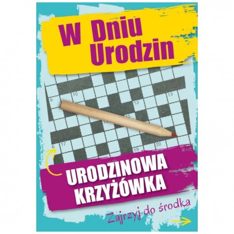 816981 KARNET W DNIU URODZIN, URODZINOWA KRZYŻÓWKA, ARMIN STYLE