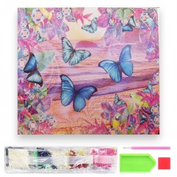 788108 DIAMENTOWA MOZAIKA 40x30 KRAJOBRAZ GÓRSKI, LATO