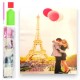 785756 DIAMENTOWA MOZAIKA XXL 50x65 PARA POD WIEŻĄ EIFFEL'A PARYŻ
