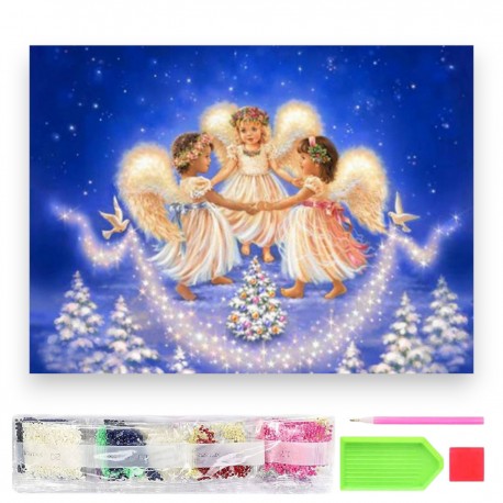 788108 DIAMENTOWA MOZAIKA 40x30 KRAJOBRAZ GÓRSKI, LATO