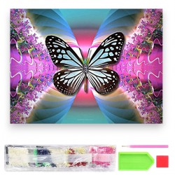 788108 DIAMENTOWA MOZAIKA 40x30 KRAJOBRAZ GÓRSKI, LATO