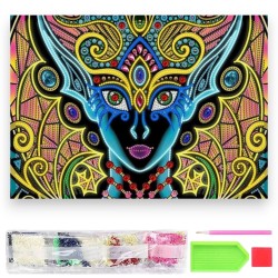 064127 DIAMENTOWA MOZAIKA 40x30 KOLOROWE OKO