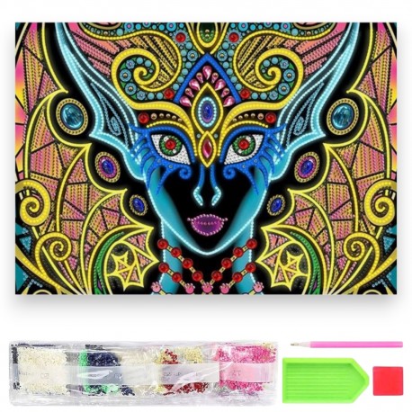 064127 DIAMENTOWA MOZAIKA 40x30 KOLOROWE OKO