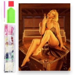 064127 DIAMENTOWA MOZAIKA 40x30 KOLOROWE OKO