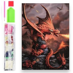 064127 DIAMENTOWA MOZAIKA 40x30 KOLOROWE OKO