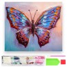 785503 DIAMENTOWA MOZAIKA 40x30 MALOWANY MOTYL