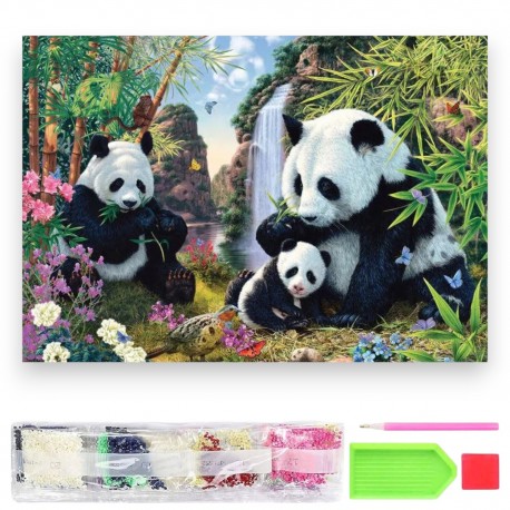 064127 DIAMENTOWA MOZAIKA 40x30 KOLOROWE OKO