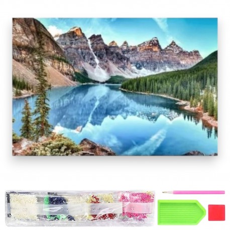 064127 DIAMENTOWA MOZAIKA 40x30 KOLOROWE OKO