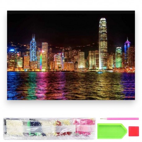 064127 DIAMENTOWA MOZAIKA 40x30 KOLOROWE OKO