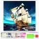 785633 DIAMENTOWA MOZAIKA 40x30 FREGATA, PODRÓŻ MORSKA