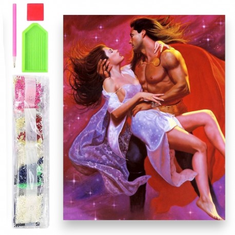 785404 DIAMENTOWA MOZAIKA 40x30 ZAKOCHANA PARA