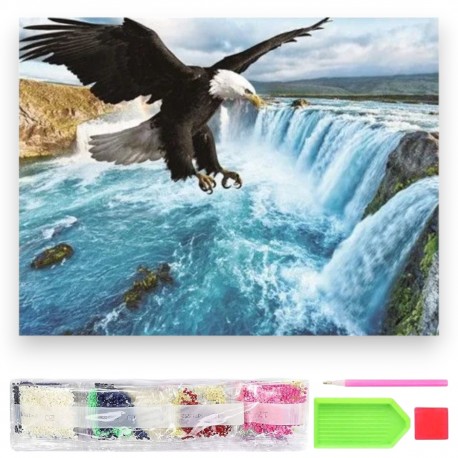 785534 DIAMENTOWA MOZAIKA 40x30 NIEBIESKI KUCYK