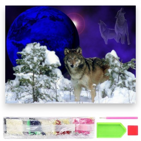 785534 DIAMENTOWA MOZAIKA 40x30 NIEBIESKI KUCYK